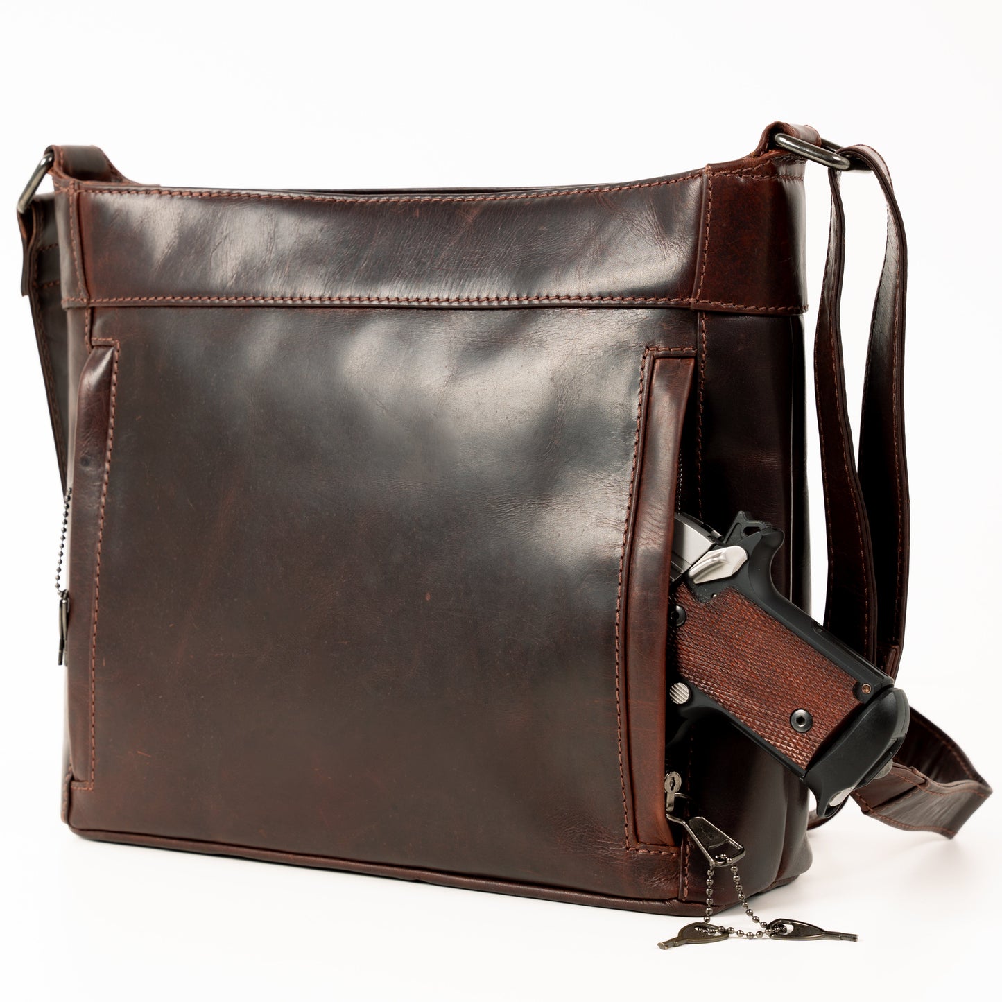 Concealed Carry Delaney Leather Crossbody by Lady Conceal