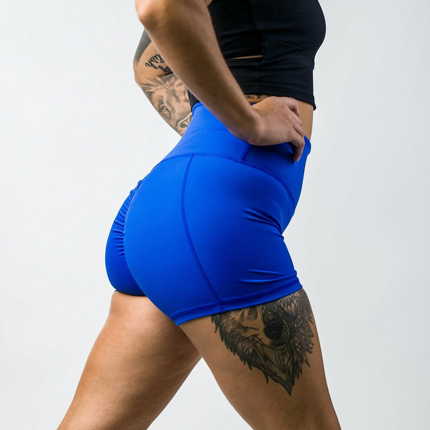 HIGH WAISTED LADIES BUTT SCRUNCH COMPRESSION SHORTS - SEXY YET SAVAGE COLLECTION