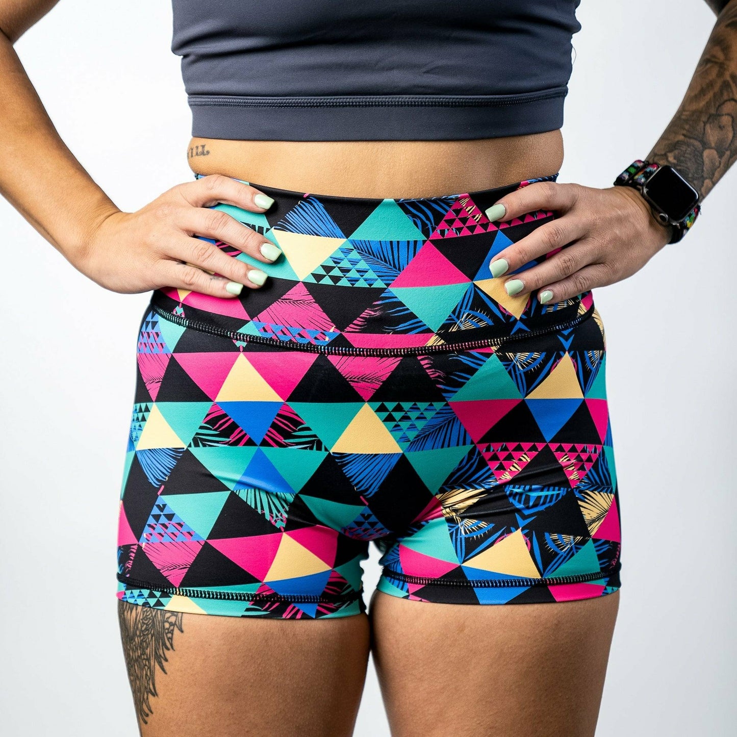 HIGH WAISTED LADIES BUTT SCRUNCH COMPRESSION SHORTS - SEXY YET SAVAGE COLLECTION