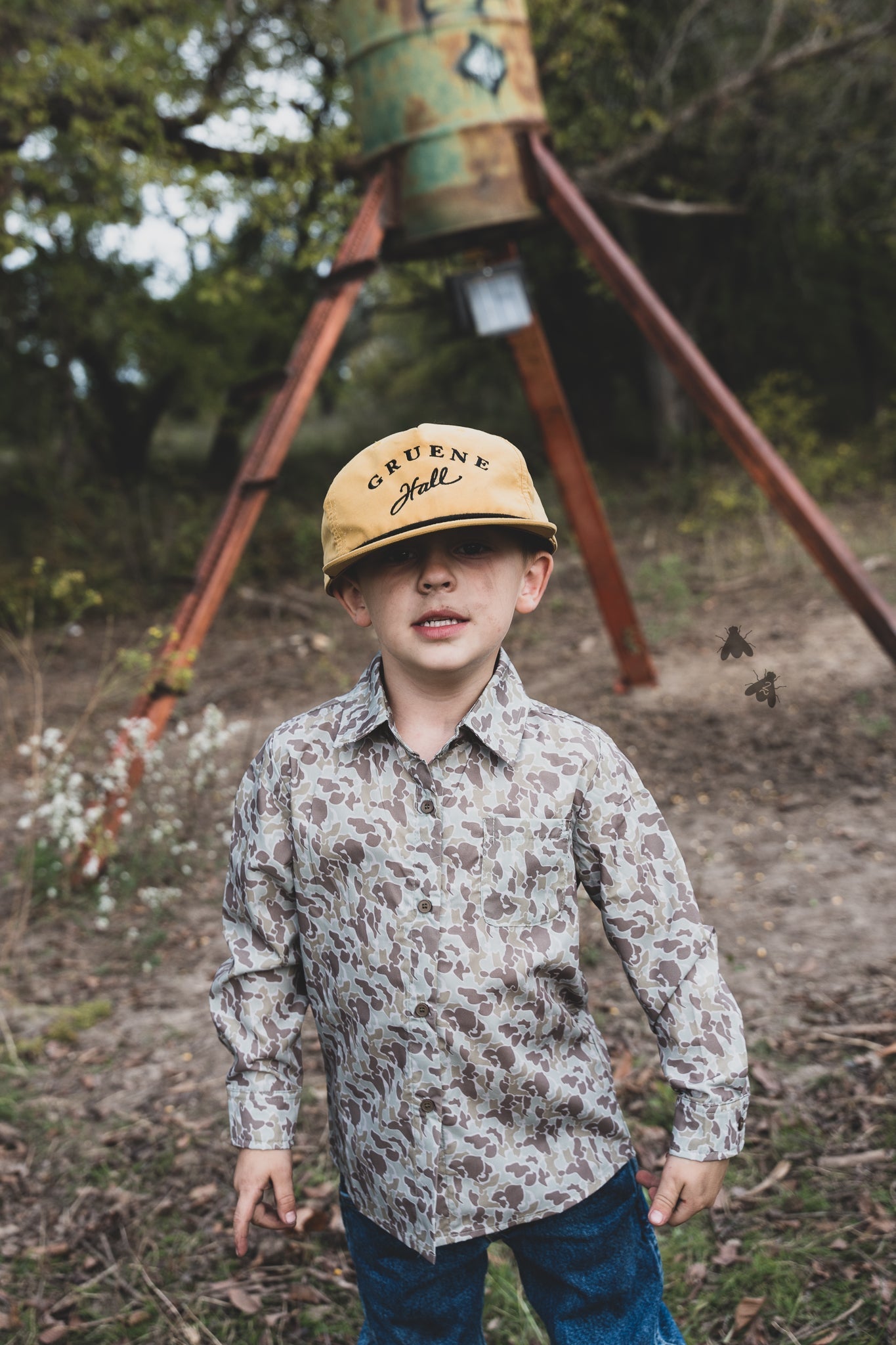 COWBOY CAMO L/S [KIDS]