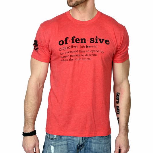 Men's Offensive Defined T-Shirt (Red)