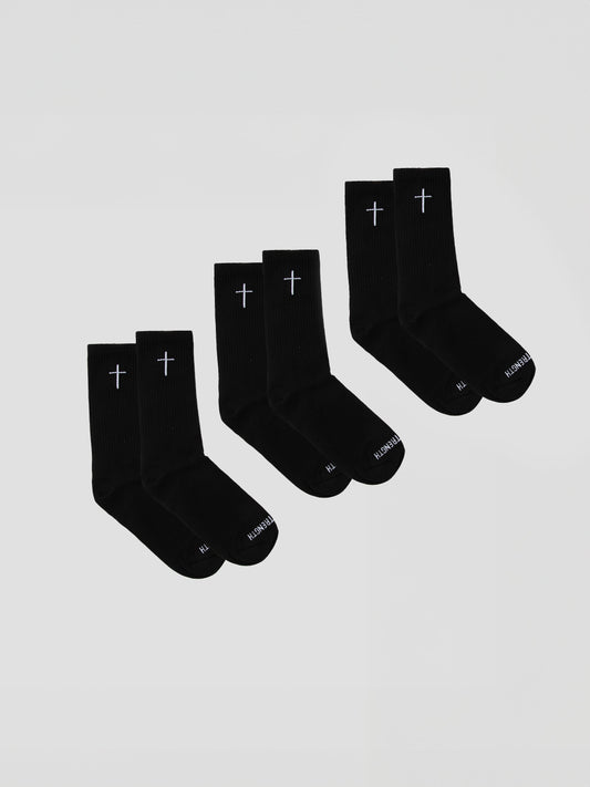 Cross Socks (3 Pair)