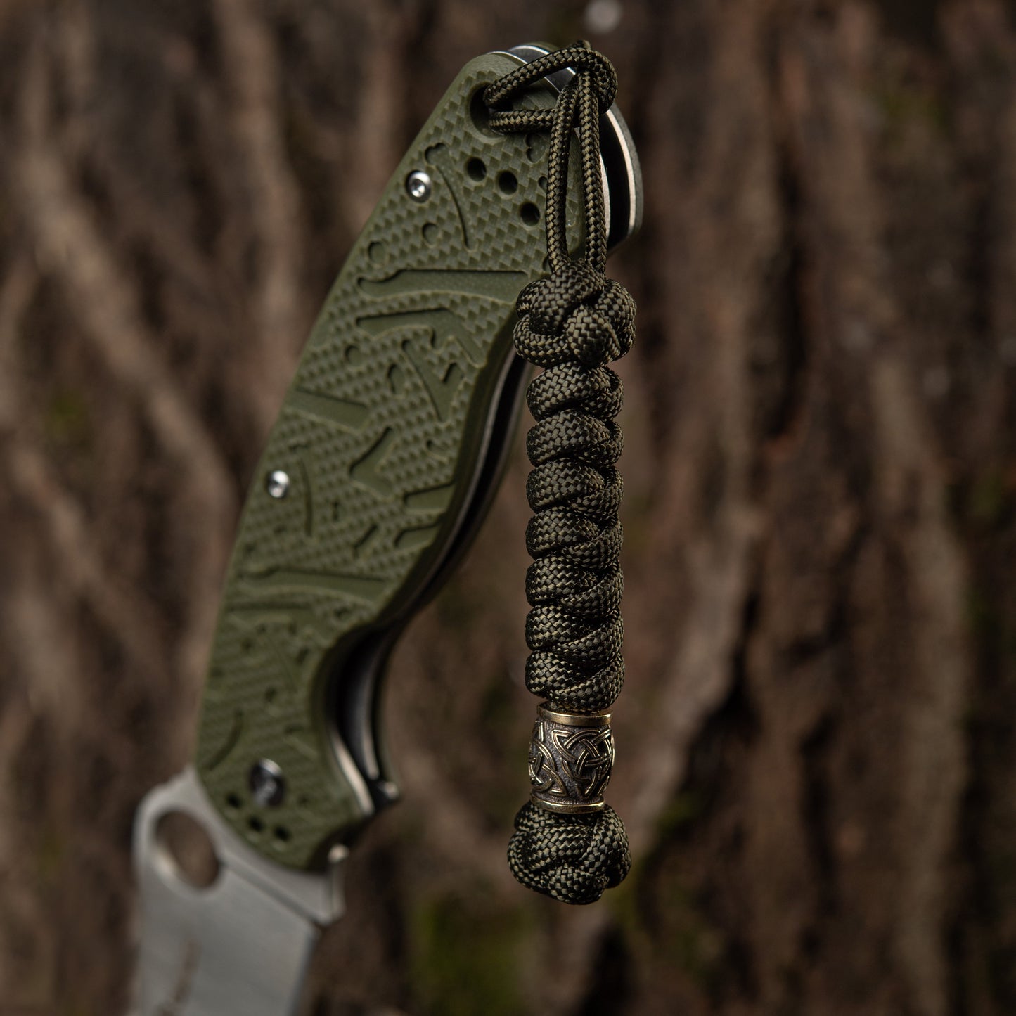 M-Tac Knife Lanyard Triquetra Olive