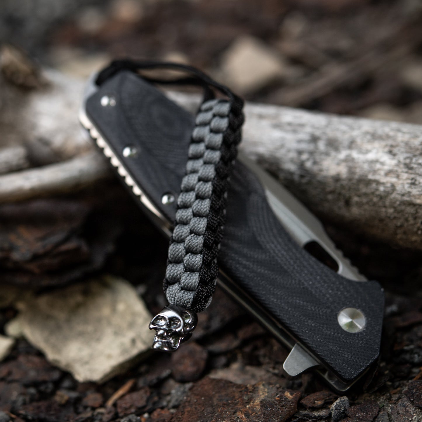 M-Tac Knife Lanyard Cuboid Skull