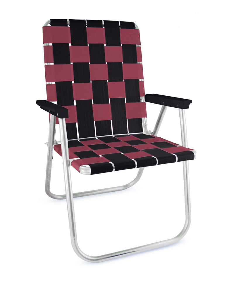 Black & Burgundy Classic Chair