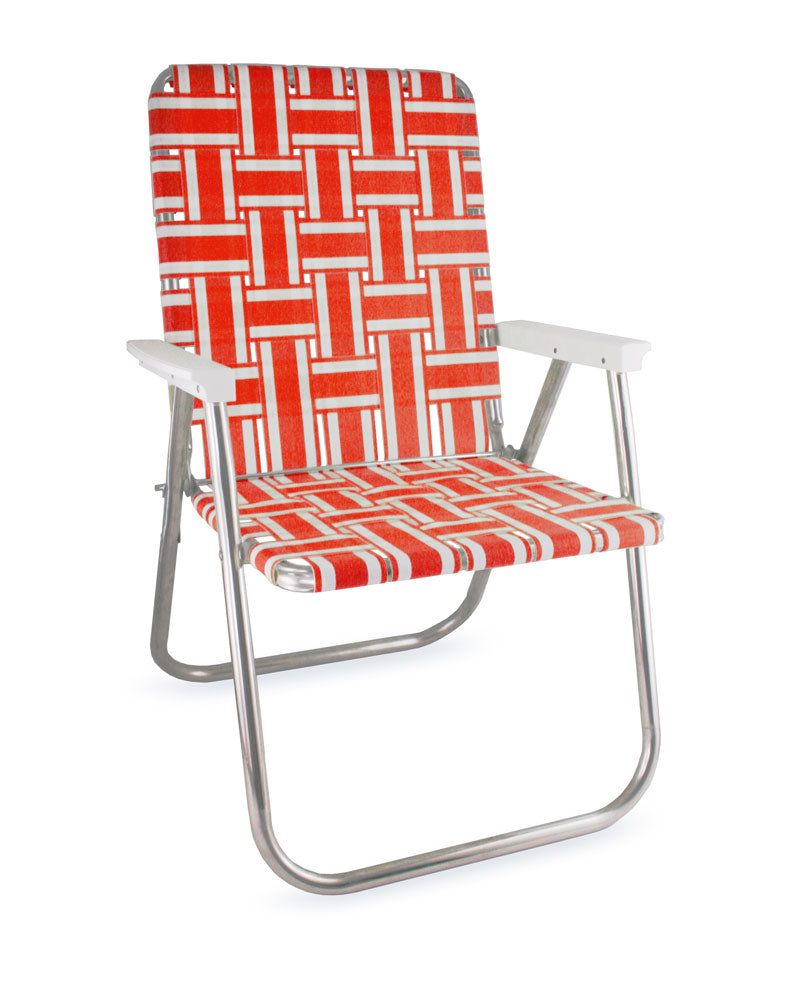 Orange and White Stripe Classic Chair