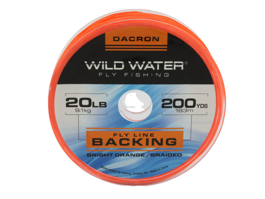 Dacron Backing, 20# | 200 yards | Bright Orange | Wild Water Fly Fishing