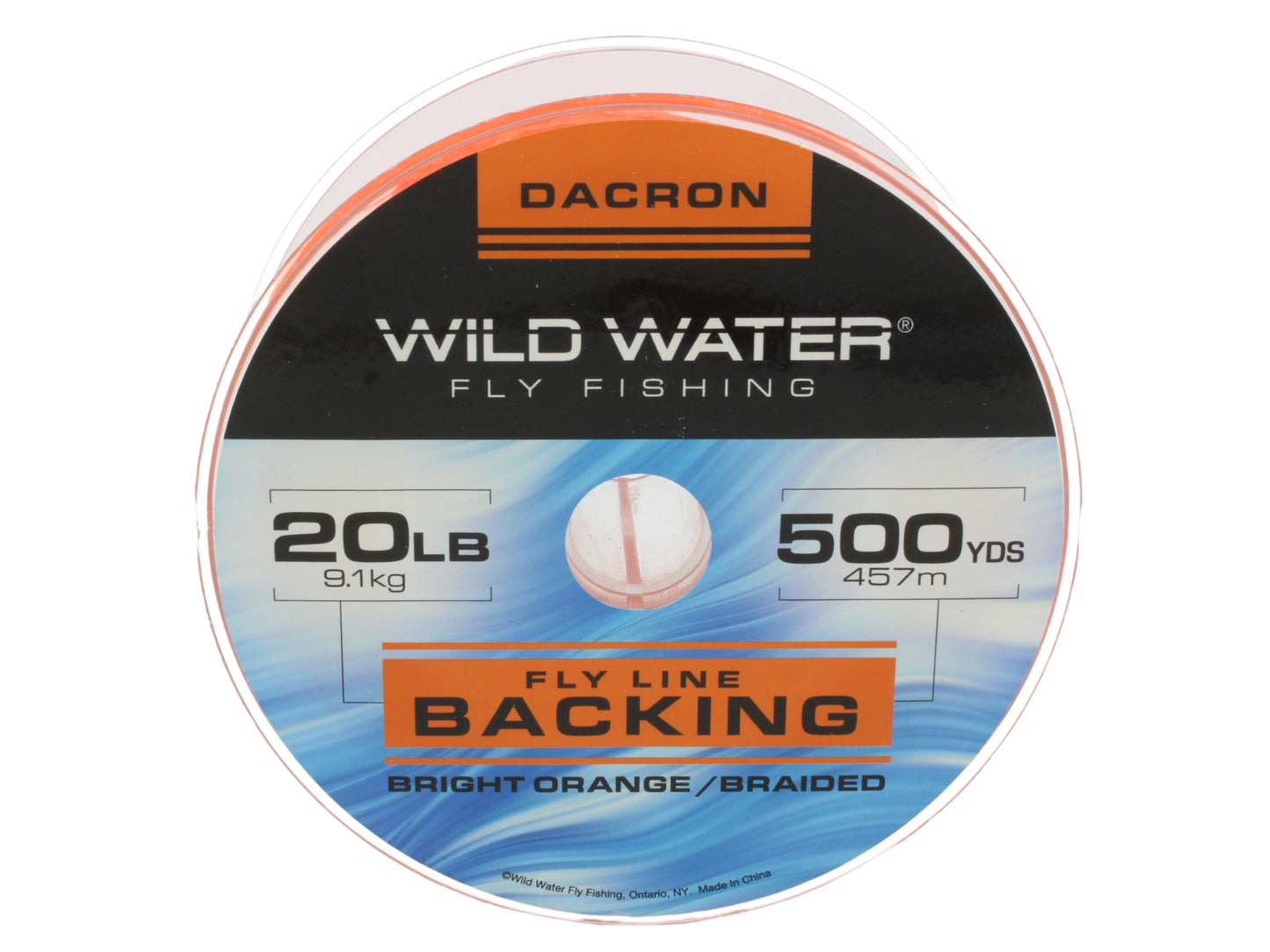 Dacron Backing, 20# | 500 yards | Bright Orange | Wild Water Fly Fishing