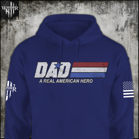 Dad - A Real American Hero - Hoodie