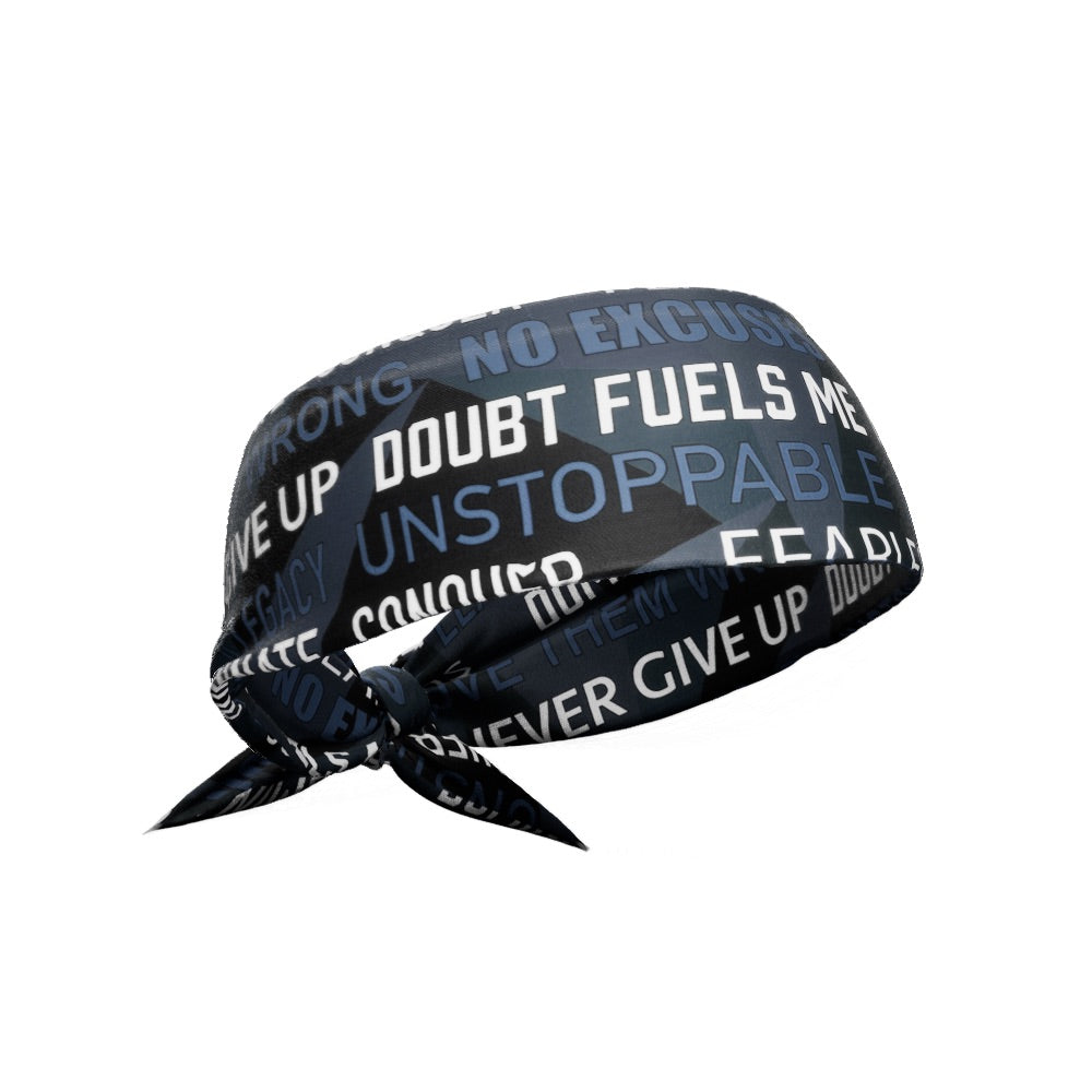 Dark Motivational Tie Headband