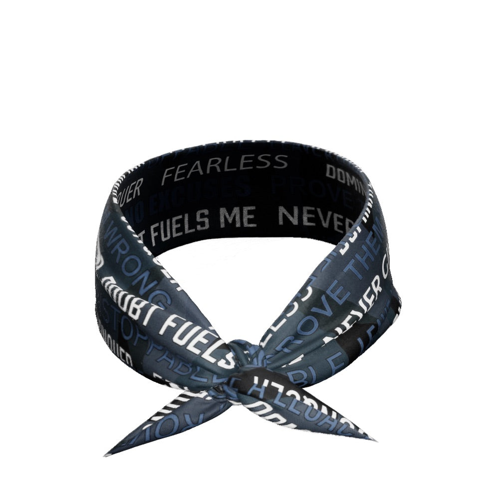 Dark Motivational Tie Headband