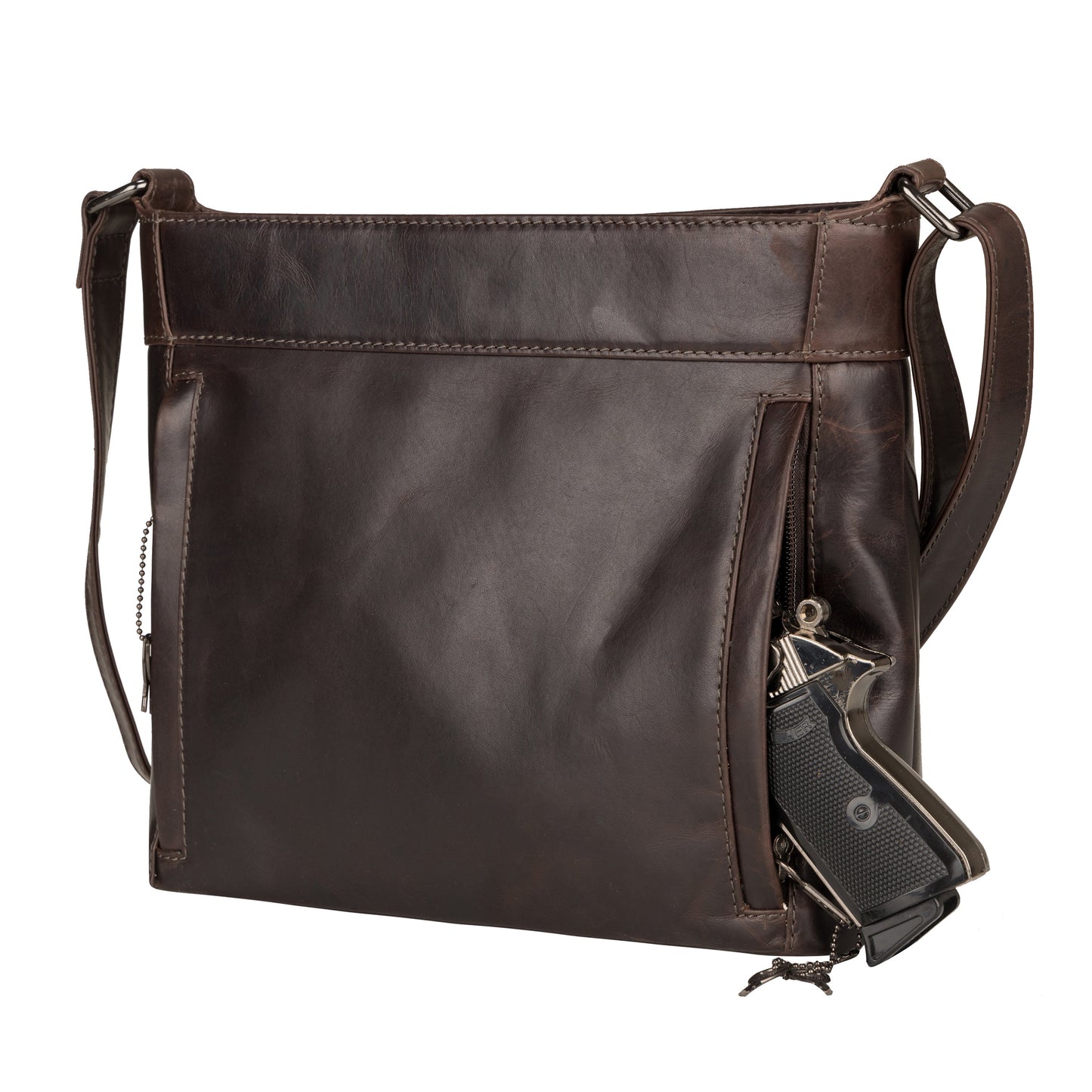 Concealed Carry Delaney Leather Crossbody by Lady Conceal