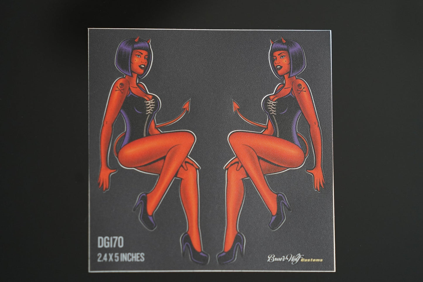 Devil Girl Pinup 170-Color Anywhere Decal