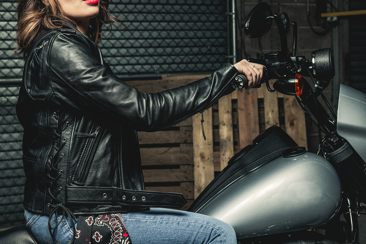 Popstar - Women's  Motorcycle Leather Jacket