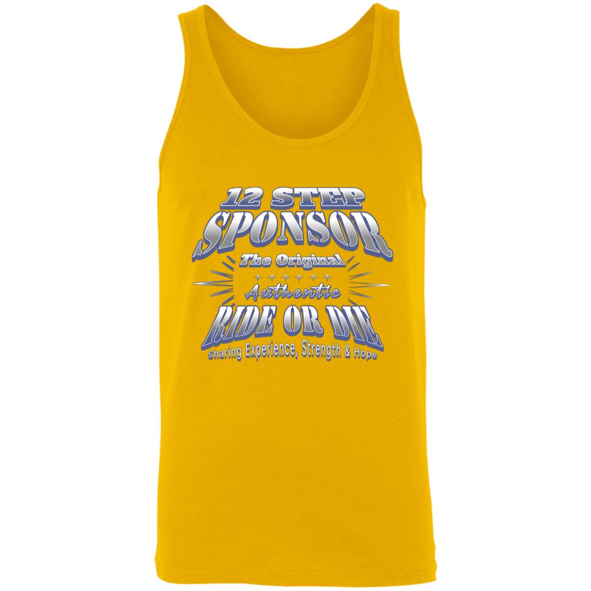 Recovery Unisex Tank | Inspiring Sobriety |  12 Step Sponsor (Ride or Die)