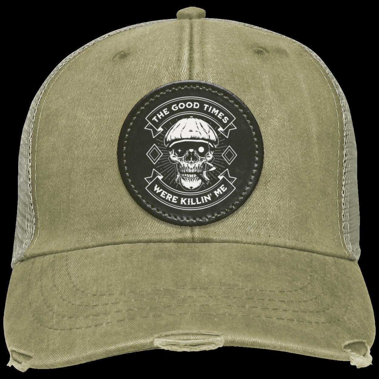 Recovery Distressed Hat | Inspiring Sobriety | The Good Times Were Killin' Me