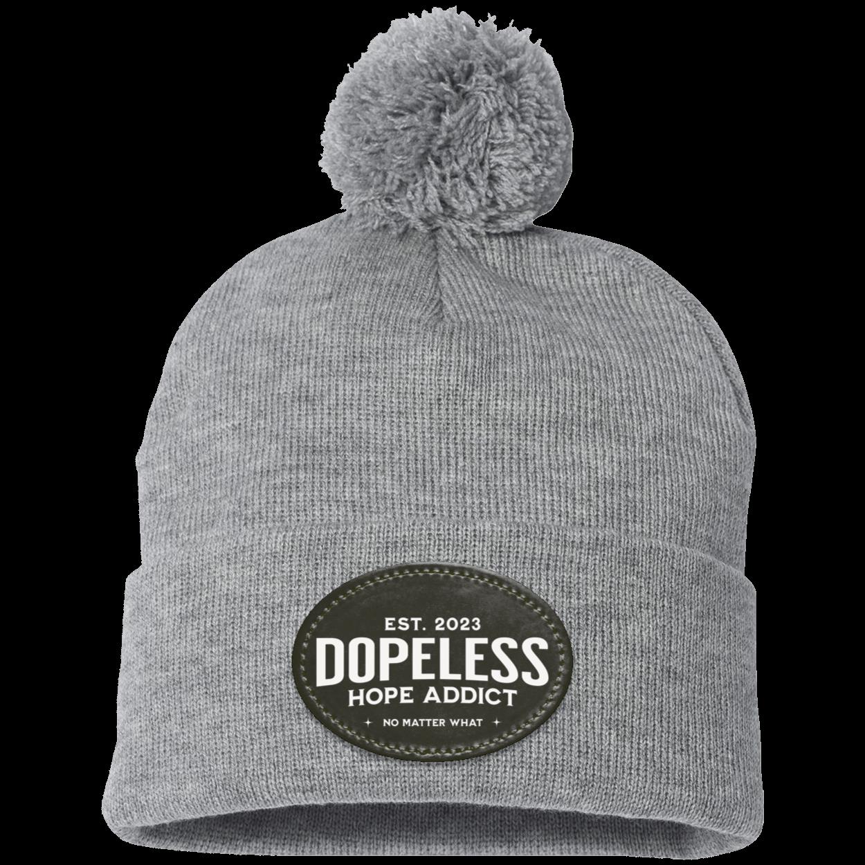 Custom Recovery Pom Beanie | Inspiring Sobriety |  Dopeless Hope Addict