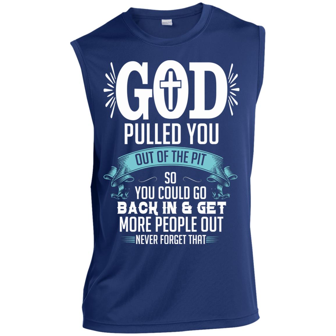 Mens Recovery Tank | Inspiring Sobriety | God Pulled You Out of The Pit