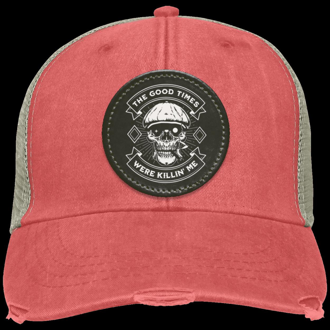 Recovery Distressed Hat | Inspiring Sobriety | The Good Times Were Killin' Me