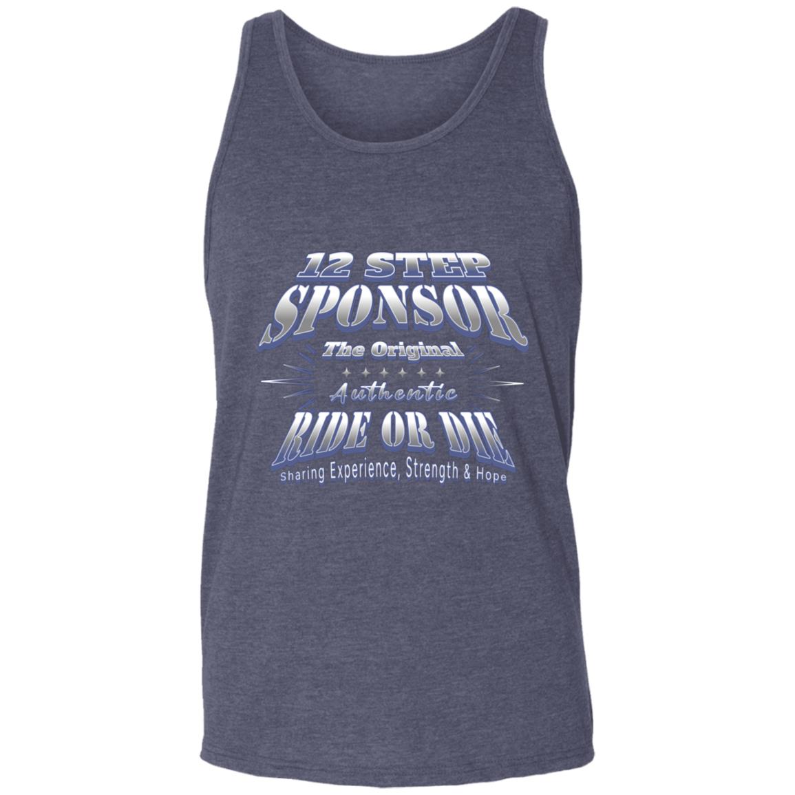 Recovery Unisex Tank | Inspiring Sobriety |  12 Step Sponsor (Ride or Die)