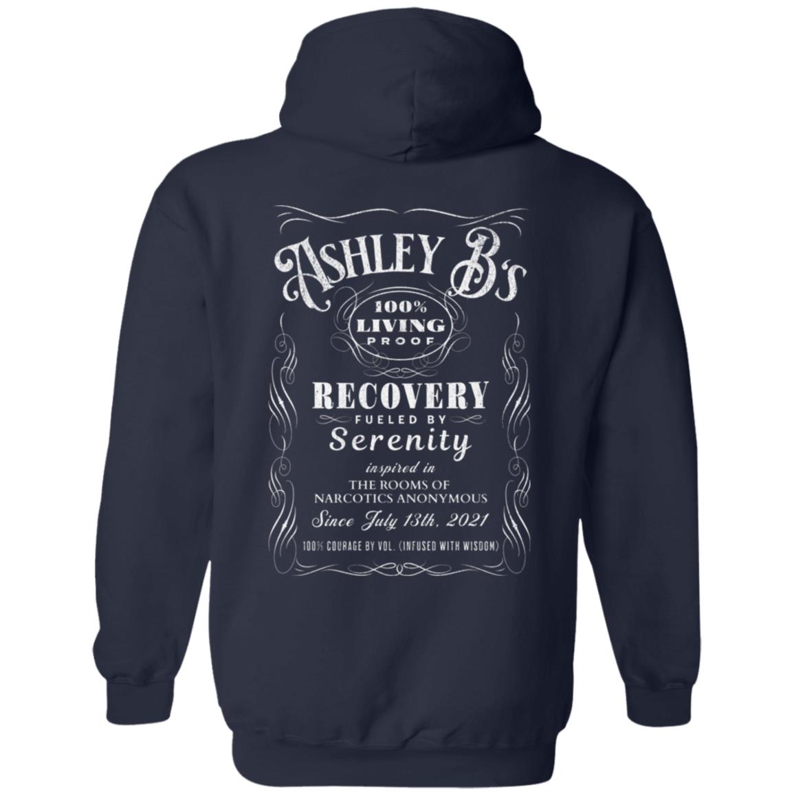 Custom Recovery Zip Hoodie  | Inspiring Sobriety |  (Custom Name) 100% Living Proof