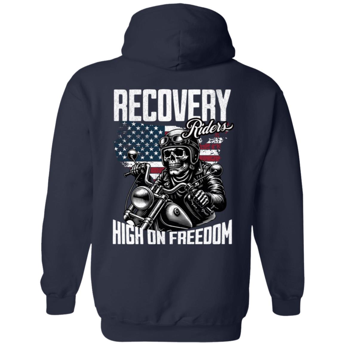 Recovery Zip Hoodie  | Inspiring Sobriety |  Recovery Riders  - High On Freedom