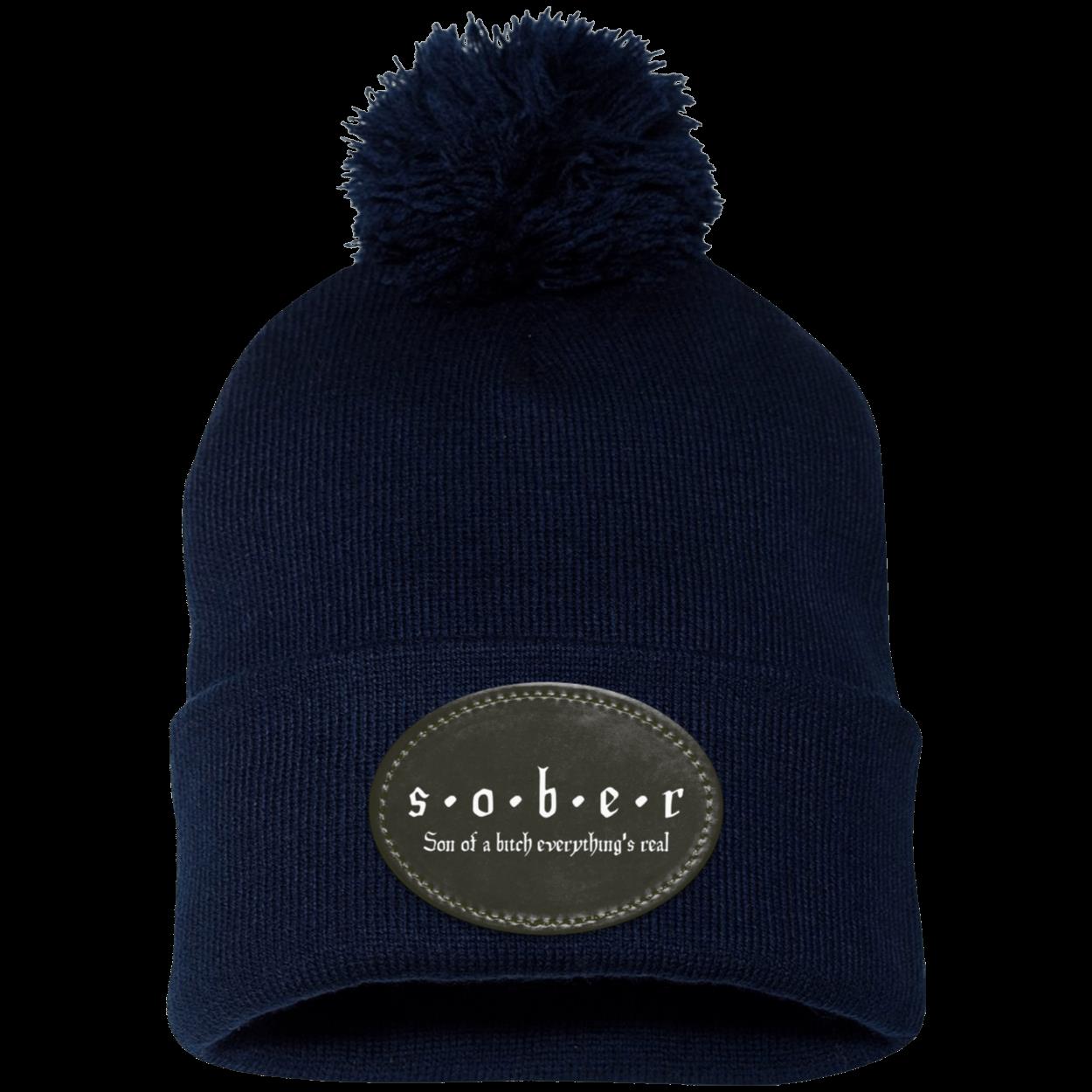 Recovery Pom Beanie | Inspiring Sobriety |  S.O.B.E.R,