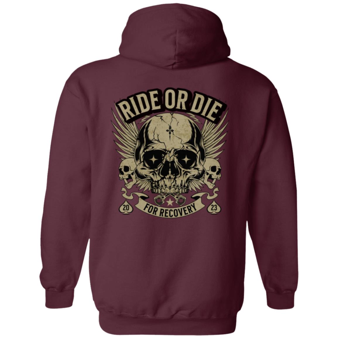 Custom Recovery Zip Hoodie  | Inspiring Sobriety | Ride or Die For Recovery