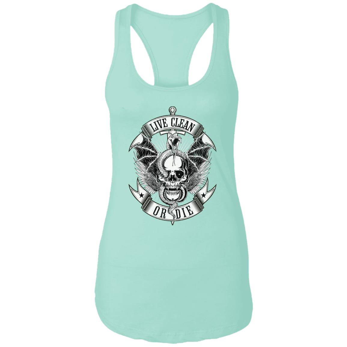 Womens Recovery Tank | Inspiring Sobriety |  Live Clean or Die