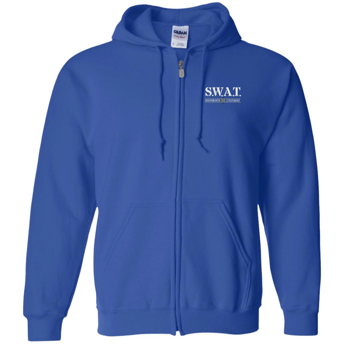 Recovery Zip Hoodie  | Inspiring Sobriety |  S.W.A.T. - Survivor With a Testimony