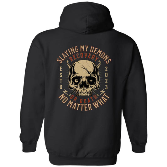 Custom Recovery Zip Hoodie  | Inspiring Sobriety | Slaying My Demons