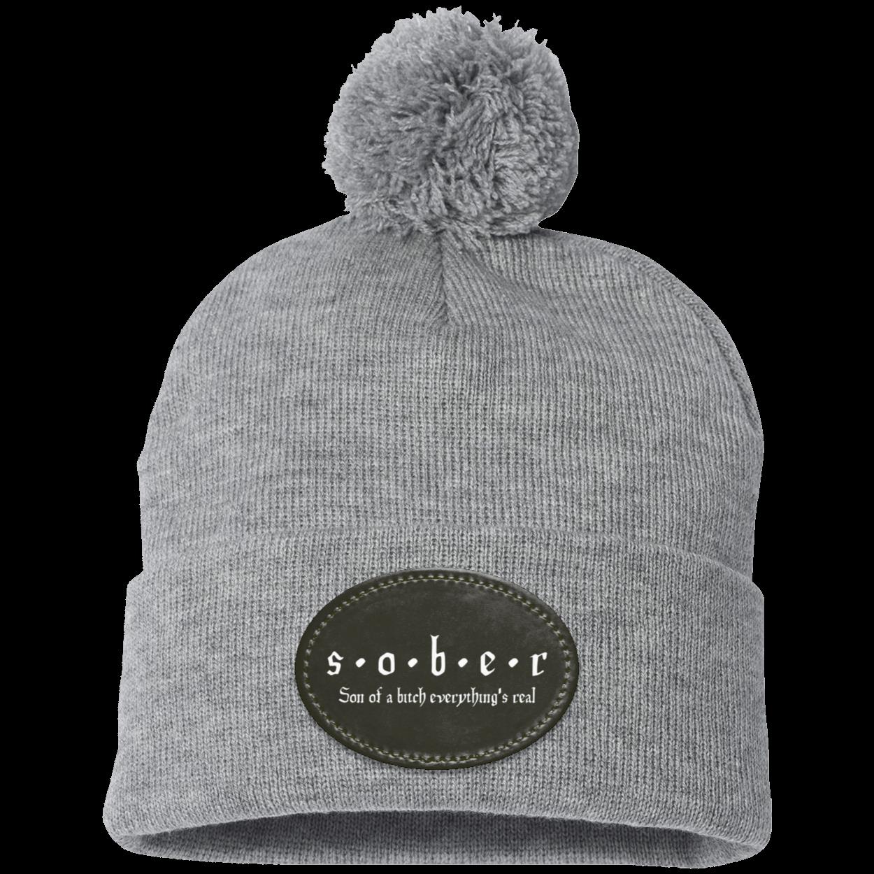 Recovery Pom Beanie | Inspiring Sobriety |  S.O.B.E.R,