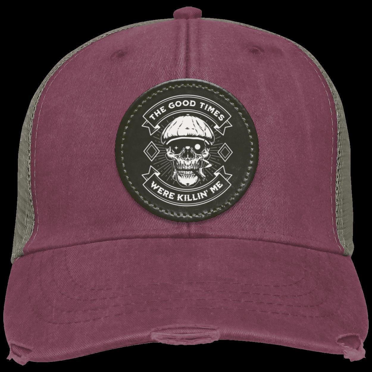 Recovery Distressed Hat | Inspiring Sobriety | The Good Times Were Killin' Me