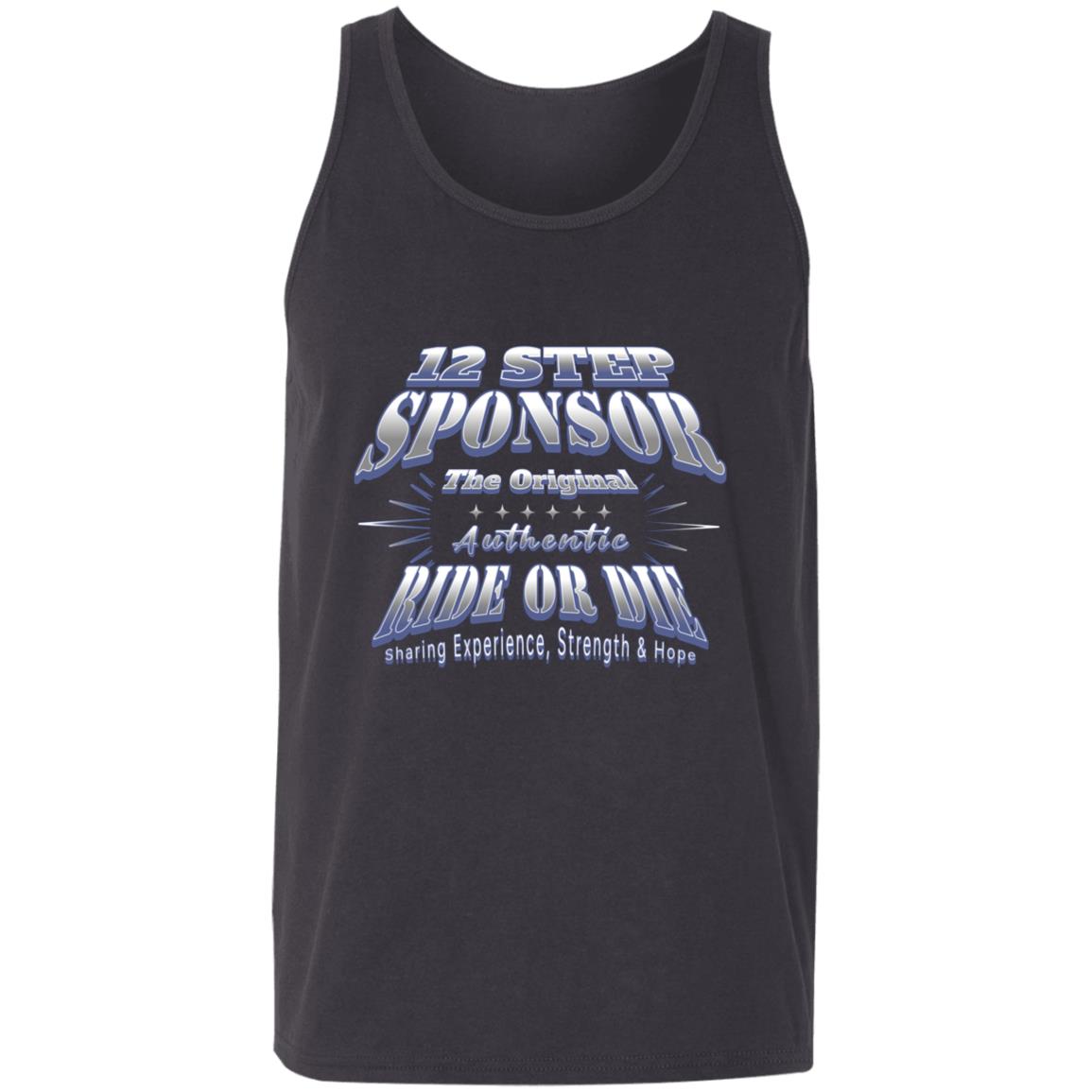 Recovery Unisex Tank | Inspiring Sobriety |  12 Step Sponsor (Ride or Die)