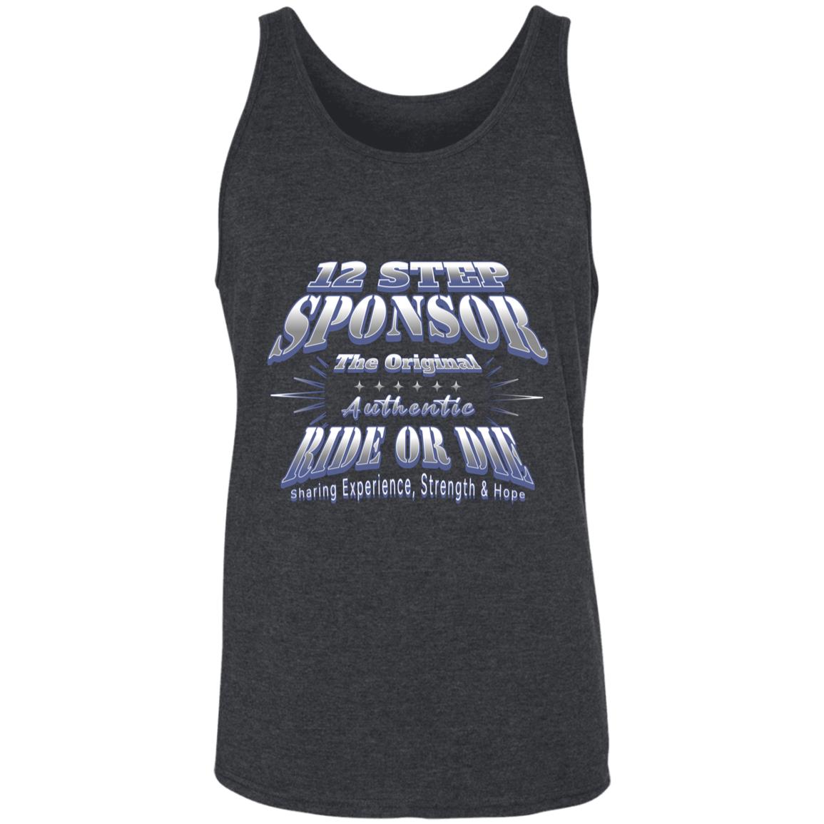 Recovery Unisex Tank | Inspiring Sobriety |  12 Step Sponsor (Ride or Die)