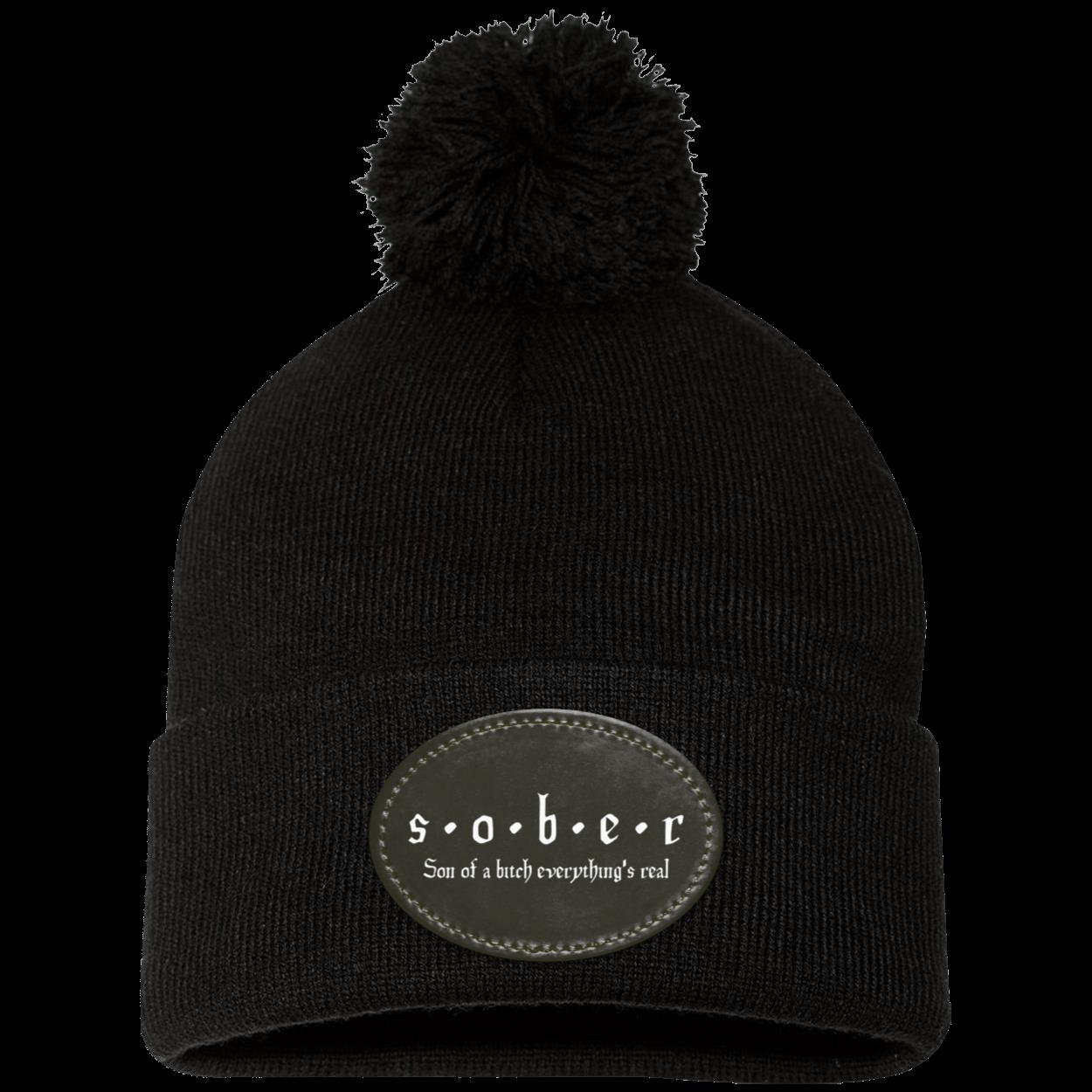 Recovery Pom Beanie | Inspiring Sobriety |  S.O.B.E.R,