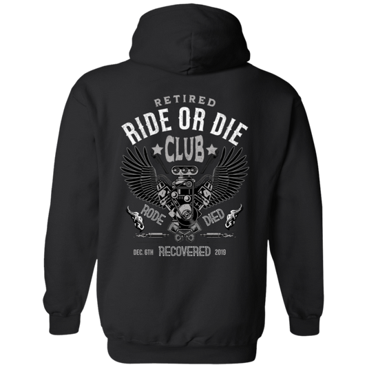 Custom Recovery Zip Hoodie  | Inspiring Sobriety |  Retired Ride or Die Club