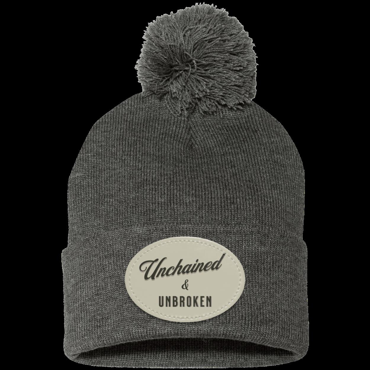 Recovery Pom Beanie | Inspiring Sobriety |  Unchained & Unbroken