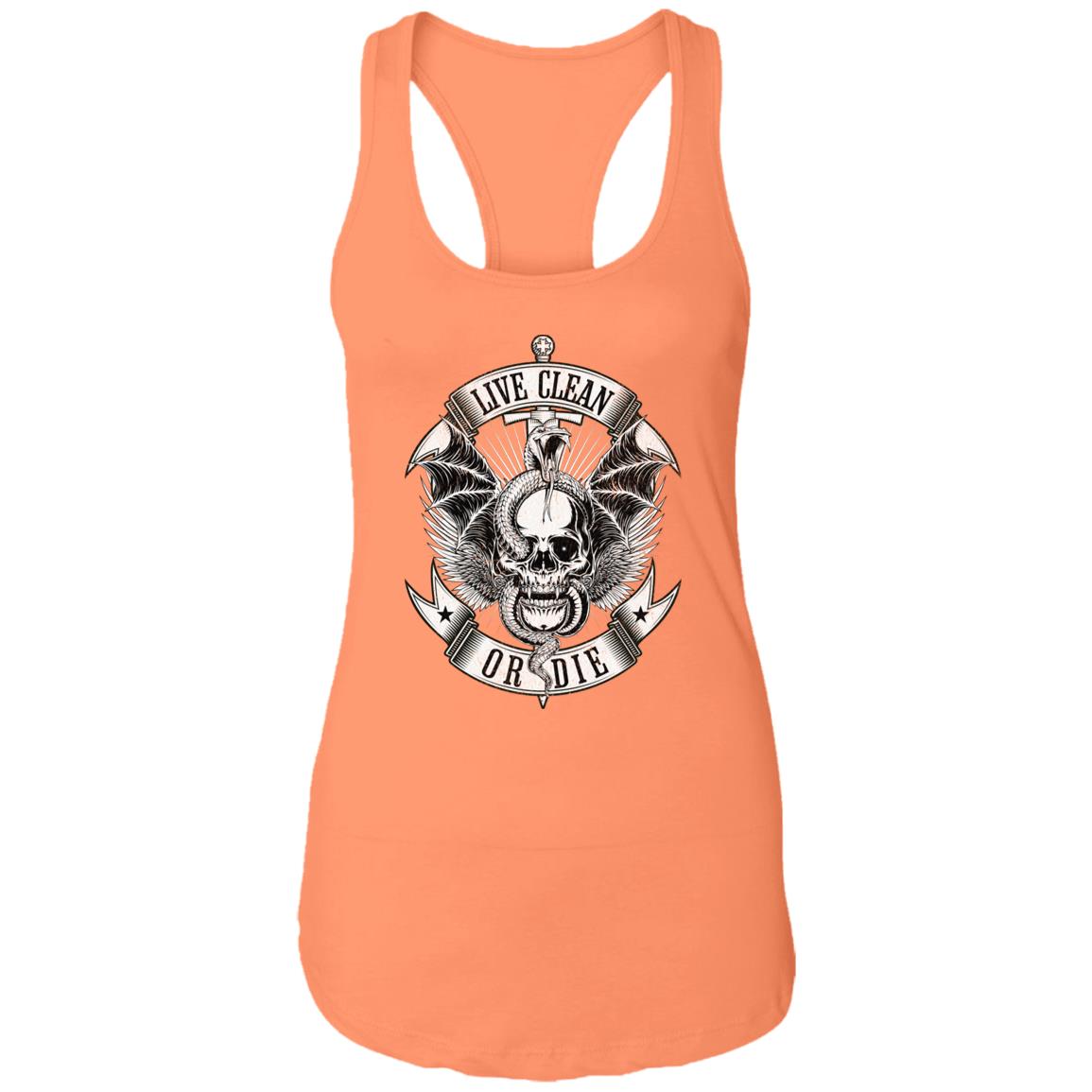 Womens Recovery Tank | Inspiring Sobriety |  Live Clean or Die