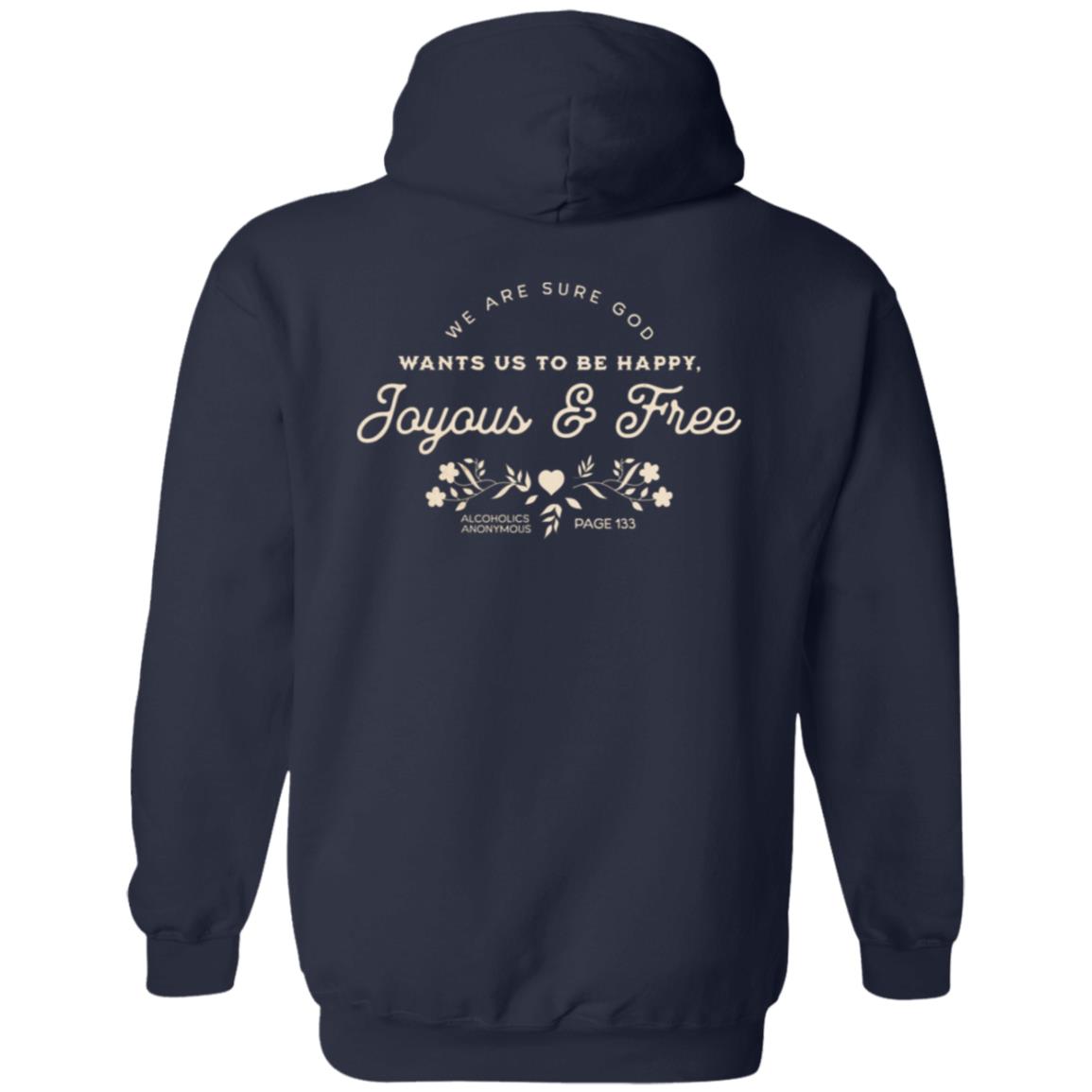 Recovery Zip Hoodie | Inspiring Sobriety |  Happy, Joyous & Free Page 133