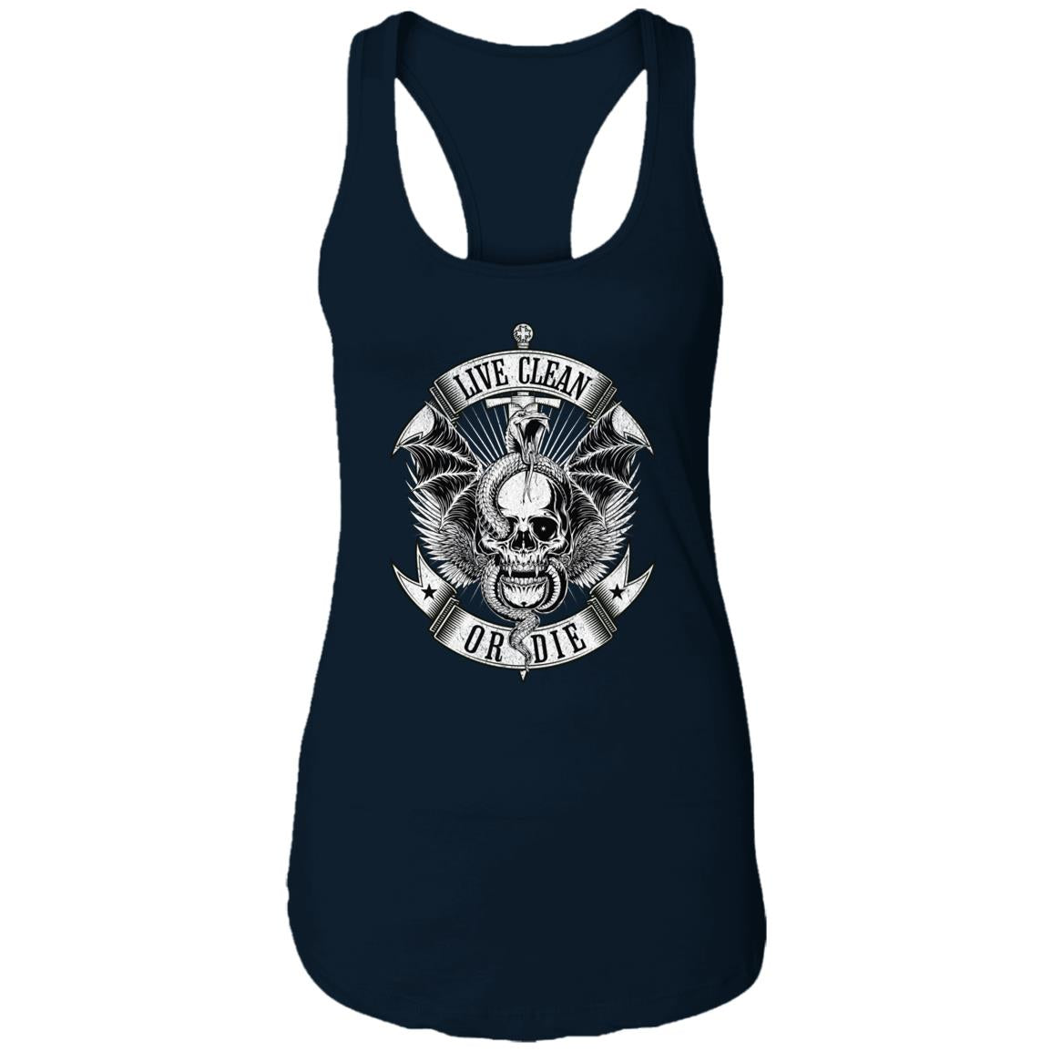 Womens Recovery Tank | Inspiring Sobriety |  Live Clean or Die