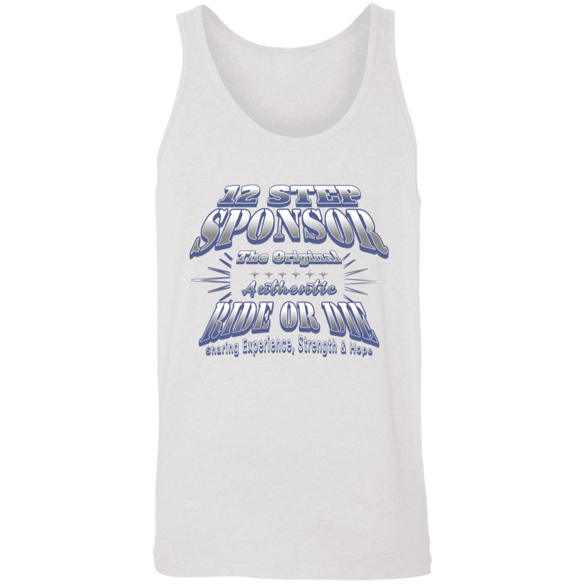 Recovery Unisex Tank | Inspiring Sobriety |  12 Step Sponsor (Ride or Die)