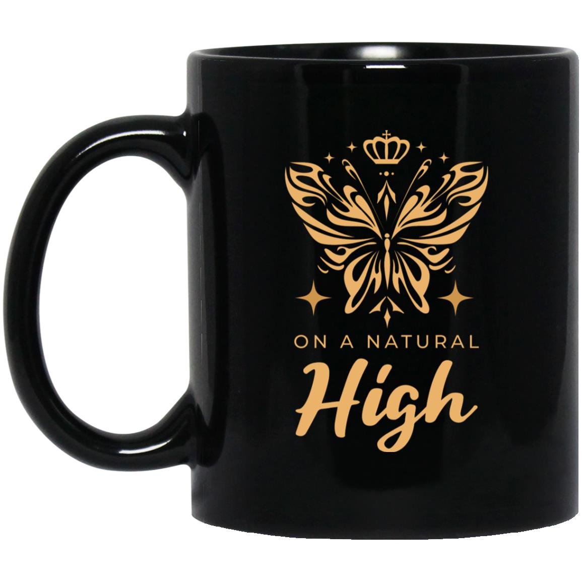 Recovery Coffee Mug | Inspiring Sobriety |  On a Natural High Butterfly