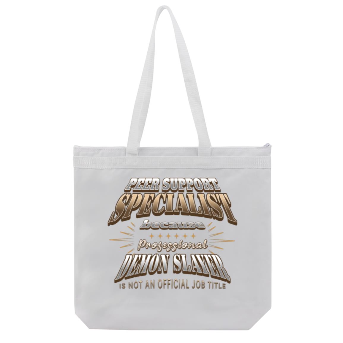 Recovery Tote Bag | Inspiring Sobriety | Peer Suppport Specialist (Demon Slayer)