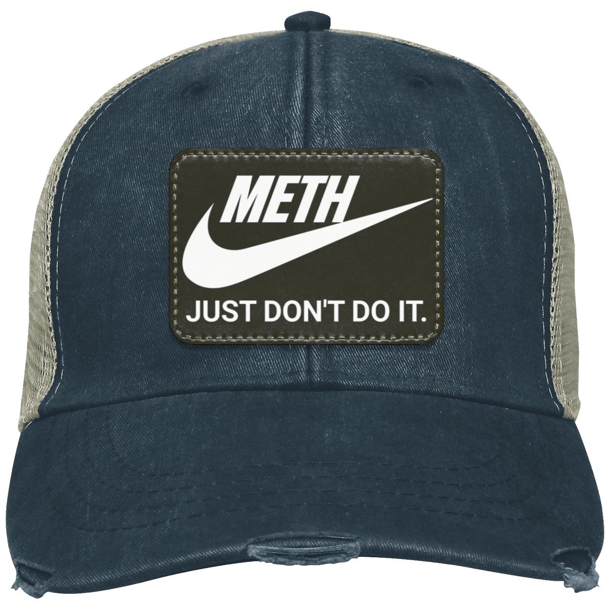 Recovery Distressed Ollie Cap | Inspiring Sobriety |  Meth Just Don't Do It