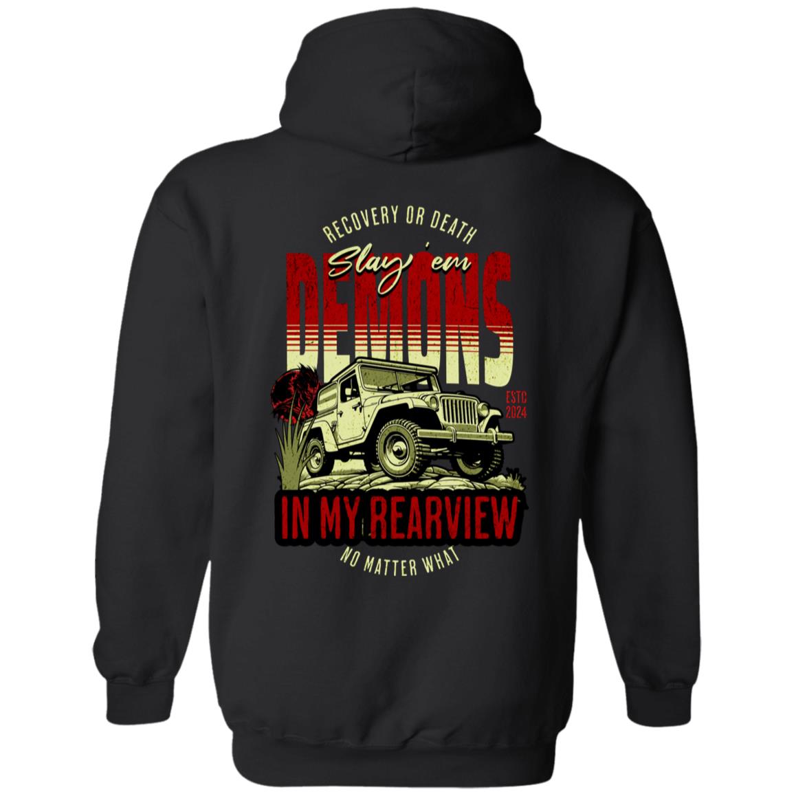 Custom Recovery Zip Hoodie | Inspiring Sobriety | Demons In My Rearview