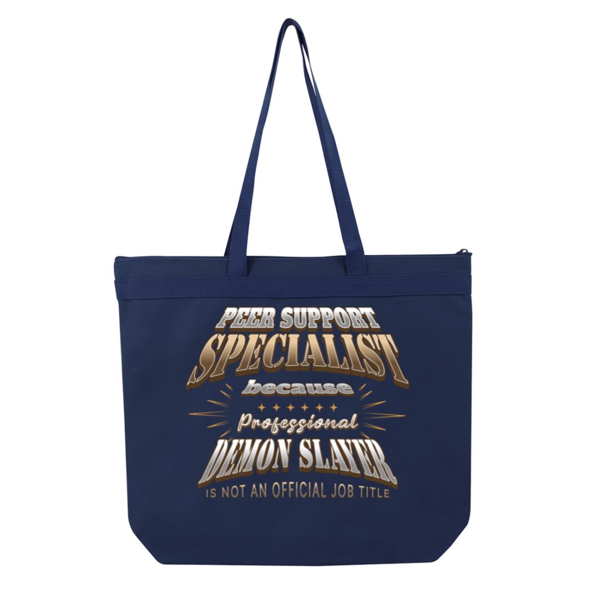 Recovery Tote Bag | Inspiring Sobriety | Peer Suppport Specialist (Demon Slayer)