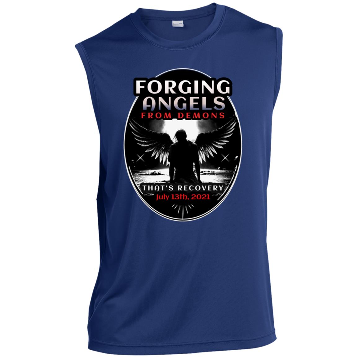 Custom Mens Recovery Tank | Inspiring Sobriety | Forging Angels From Demons