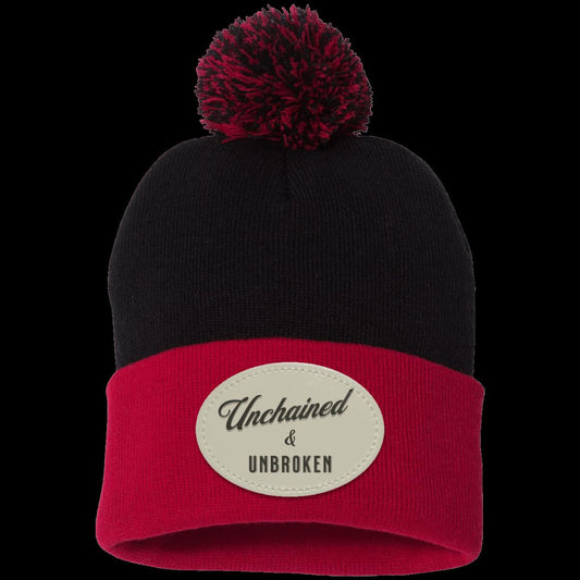 Recovery Pom Beanie | Inspiring Sobriety |  Unchained & Unbroken