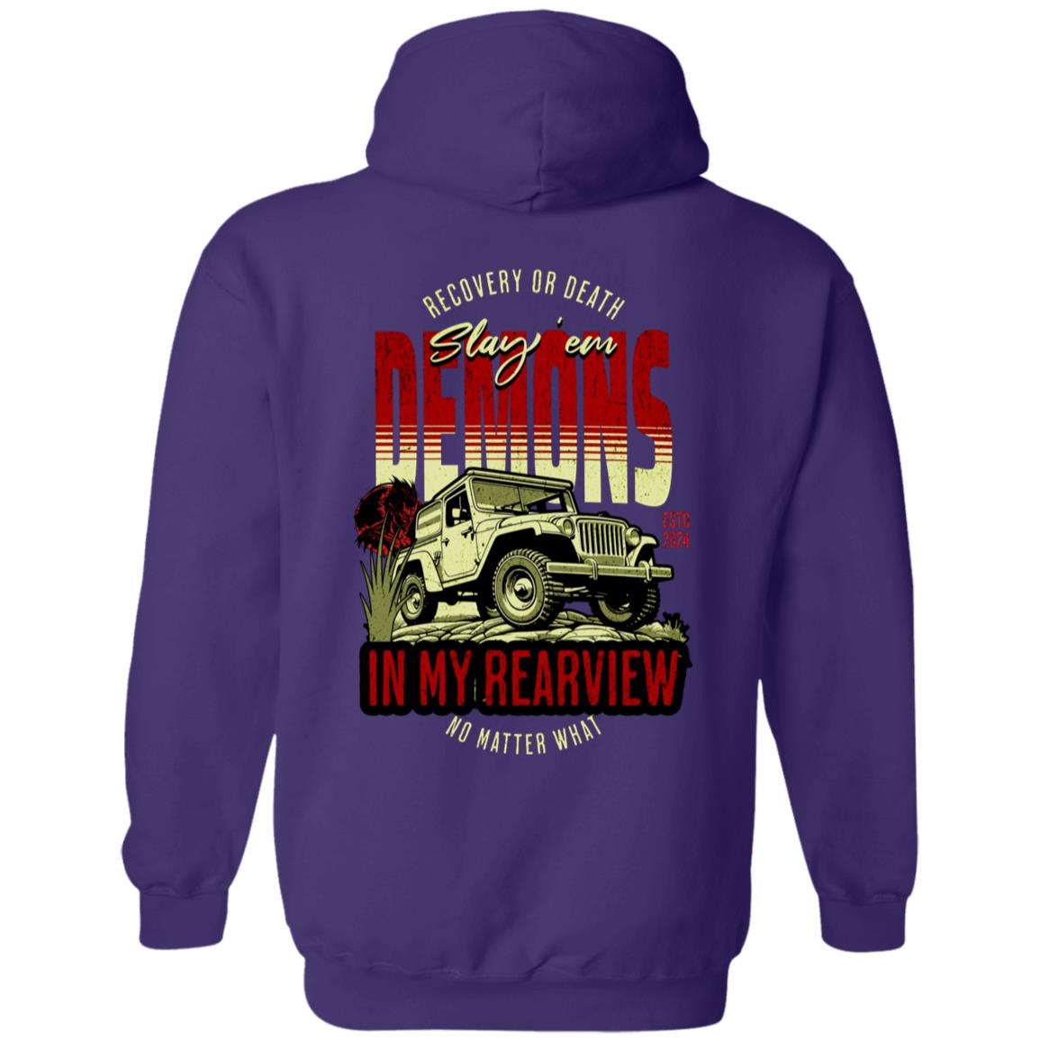 Custom Recovery Zip Hoodie | Inspiring Sobriety | Demons In My Rearview